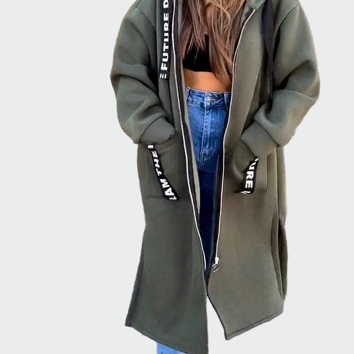 Pikk mantel kapuutsiga