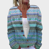 Isabel - Sügisene lilleline kardigan