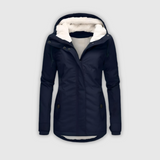 Erika - Veekindel pikk mantel kapuutsiga ja voodriga