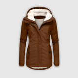 Erika - Veekindel pikk mantel kapuutsiga ja voodriga