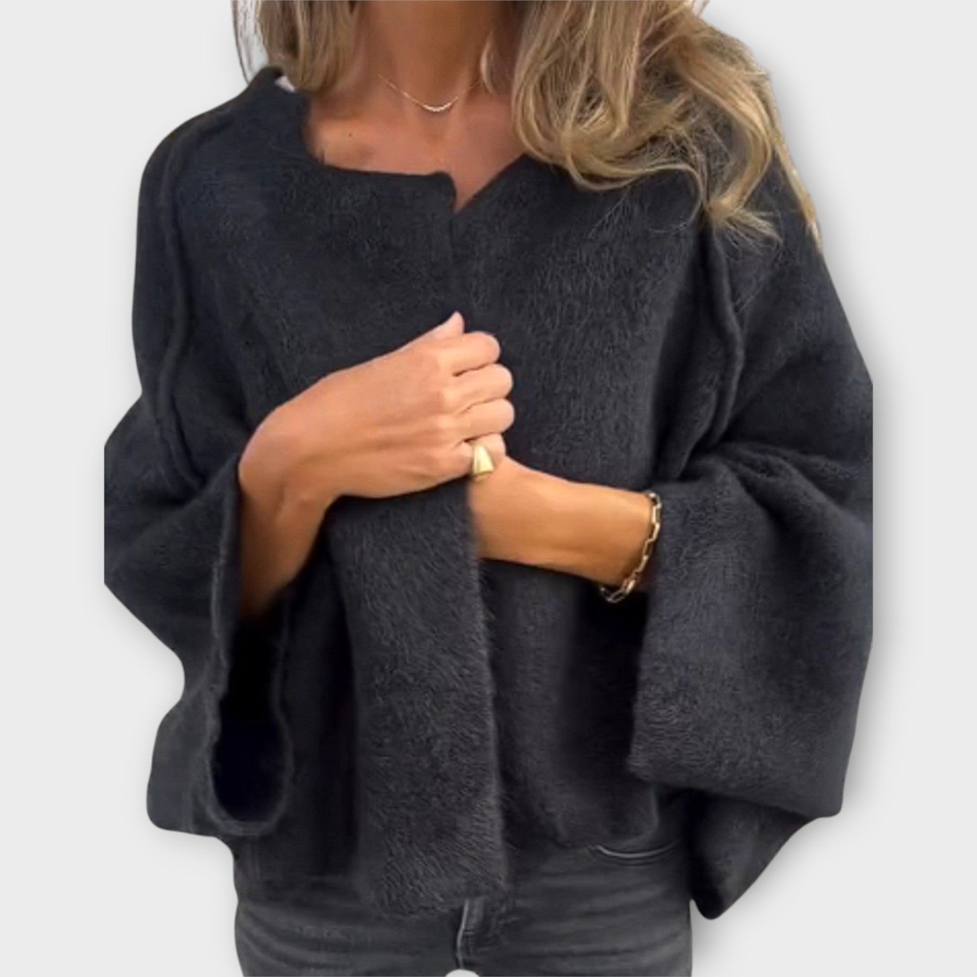 Elegantne kardigan minimalistliku disainiga