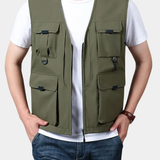 MULTI-POCKET RESPIRANT GILET