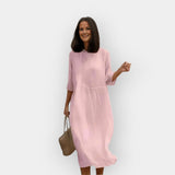 Kleit, millel on meelitav kate kõhupiirkonnas