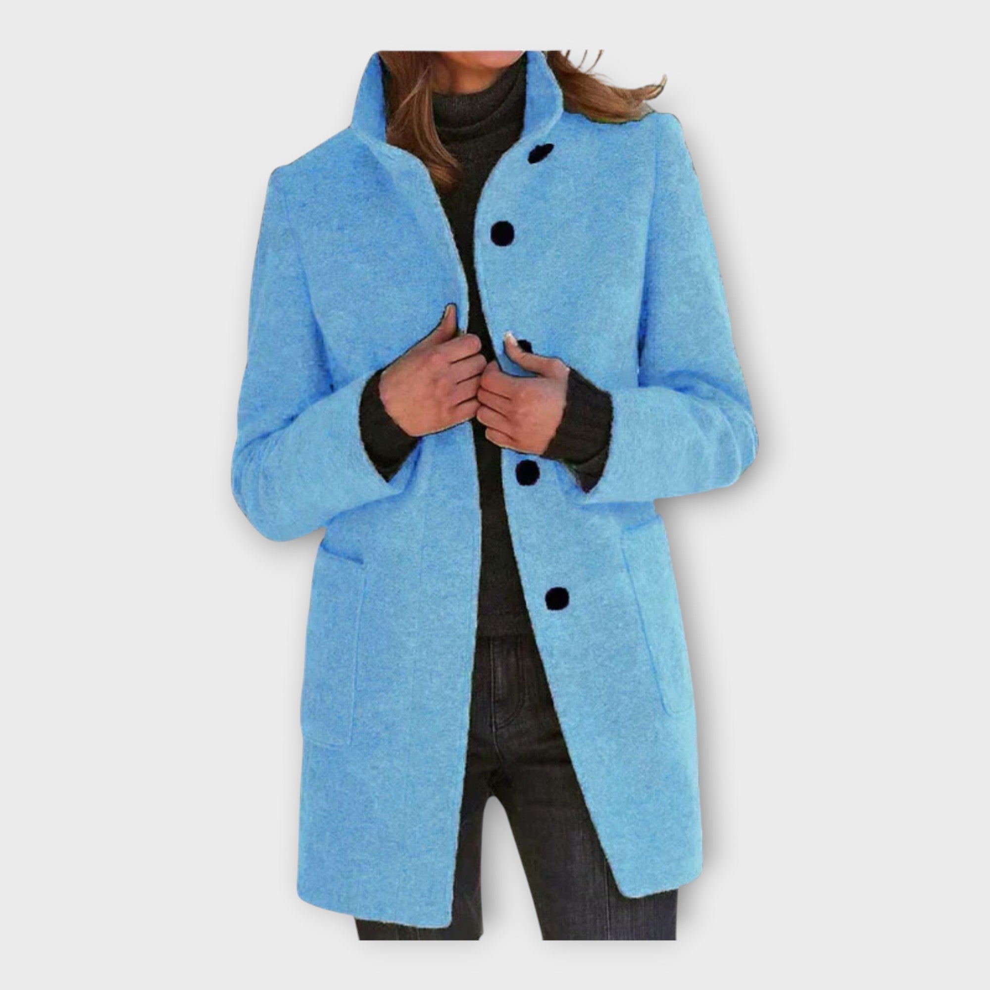 Elegantne mantel ajatu joonega