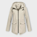 Stiilne veekindel kapuutsiga jope