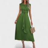 Emilia - Elegantne maksikleit ilma varrukateta ja ümmarguse kaelusega