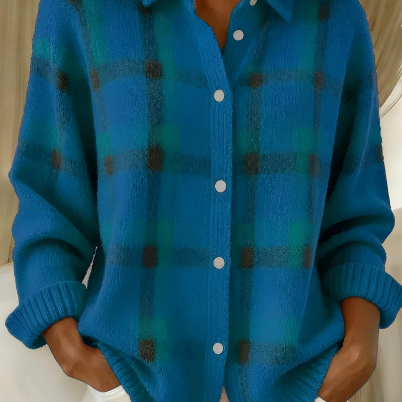 Tesa™ | Pehme Ruuduline Kardigan