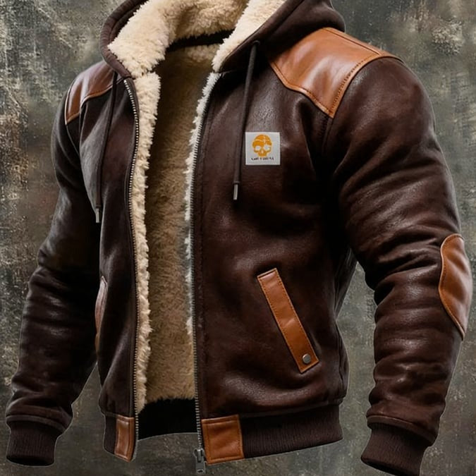 DUMONT LYON | VINTAGE NAHKJAKK KAPUUTSIKA