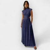 Elegantne kleit lõikega-Välja üksikasjad