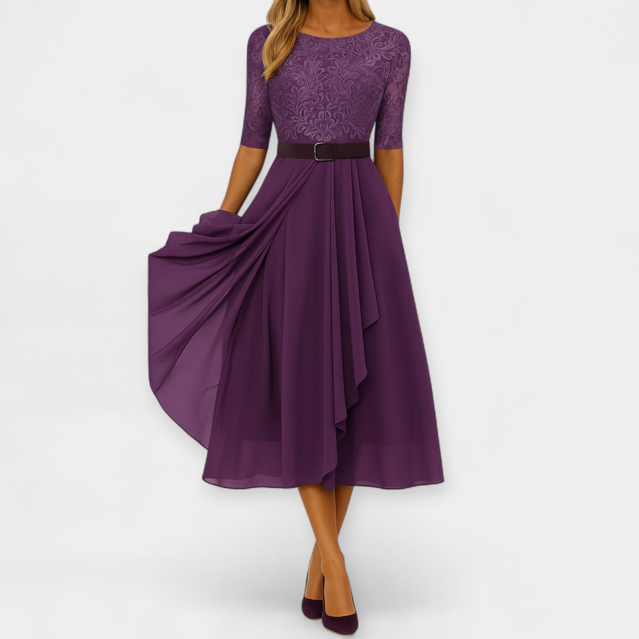 Elegantne midi kleit