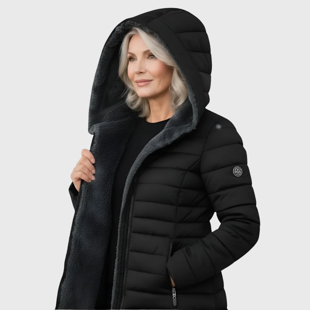 Olivia | veekindel karusnahaga mantel