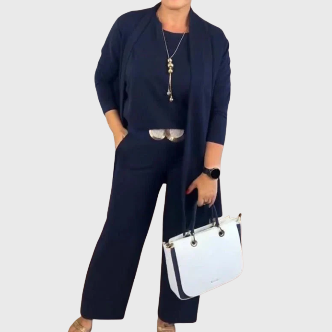 Gabrielle | 3-osaline komplekt pika kardiganiga