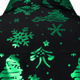 Meeste Jõulutrükk Regulaarne Sobivus Roheline Pikkade Varrukatega Särk