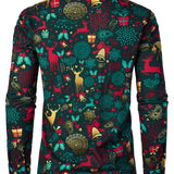 Meeste Jõuluvana Püha Puuvillane Pikakäiste Särk