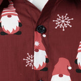 Meeste Jõulupunane Magus Jõuluvana Puuvillane Pikkade Varukatega Särk