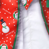 Meeste Jõulud Lumememm Jõuluvana Prindiga Lõbus Riietus Jõuluteemaline Puhkus Pikkade Varrukatega Särk