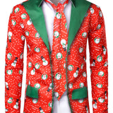 Meeste Jõulud Lumememm Jõuluvana Prindiga Lõbus Riietus Jõuluteemaline Puhkus Pikkade Varrukatega Särk