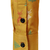 Meeste Jõulupuu Põder Prindiga Hingav Kollane Pikad Varrukad Särk