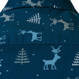 Meeste Jõulupuu Põder Prindiga Hingav Tumesinine Pikakä sleeves Särk