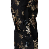 Herres Guld Jul Snefnug Print Pikendatud Särk