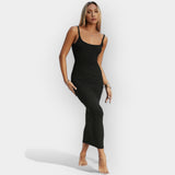 Midi kleit avatud seljaga