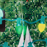 Meeste Jõulupuu Naljakas Riietus Jõuluteemaline Topp Puhkus Roheline Nööbiga Pikad Varrukad Särk