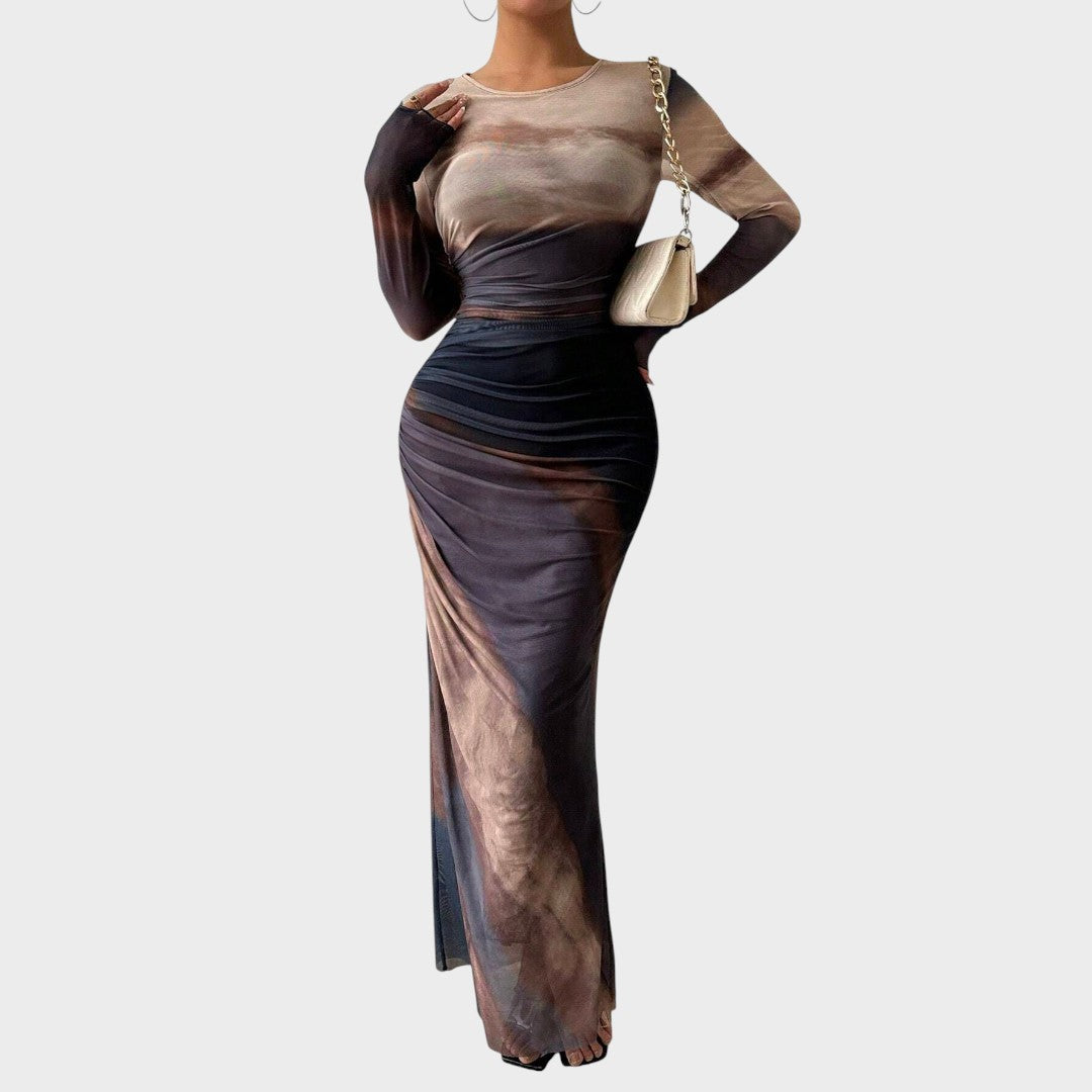 Amélia - Maxi kleit pikkade varrukatega