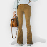 Kõrge vöökohaga kellukesekujulised püksid