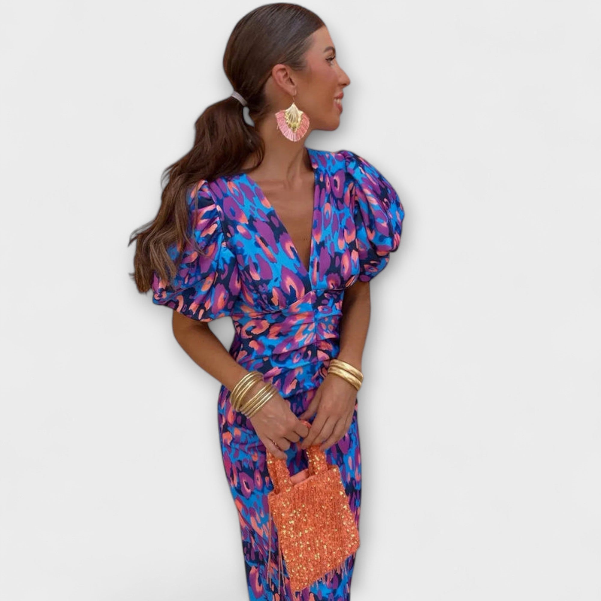 Vanessa - Elegantne V-dekoltee Kleid