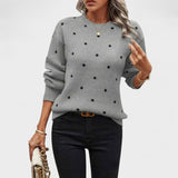 Carina - Täppidega koonuseline kampsun