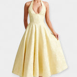 Midi kleit avatud selja ja korsetiga