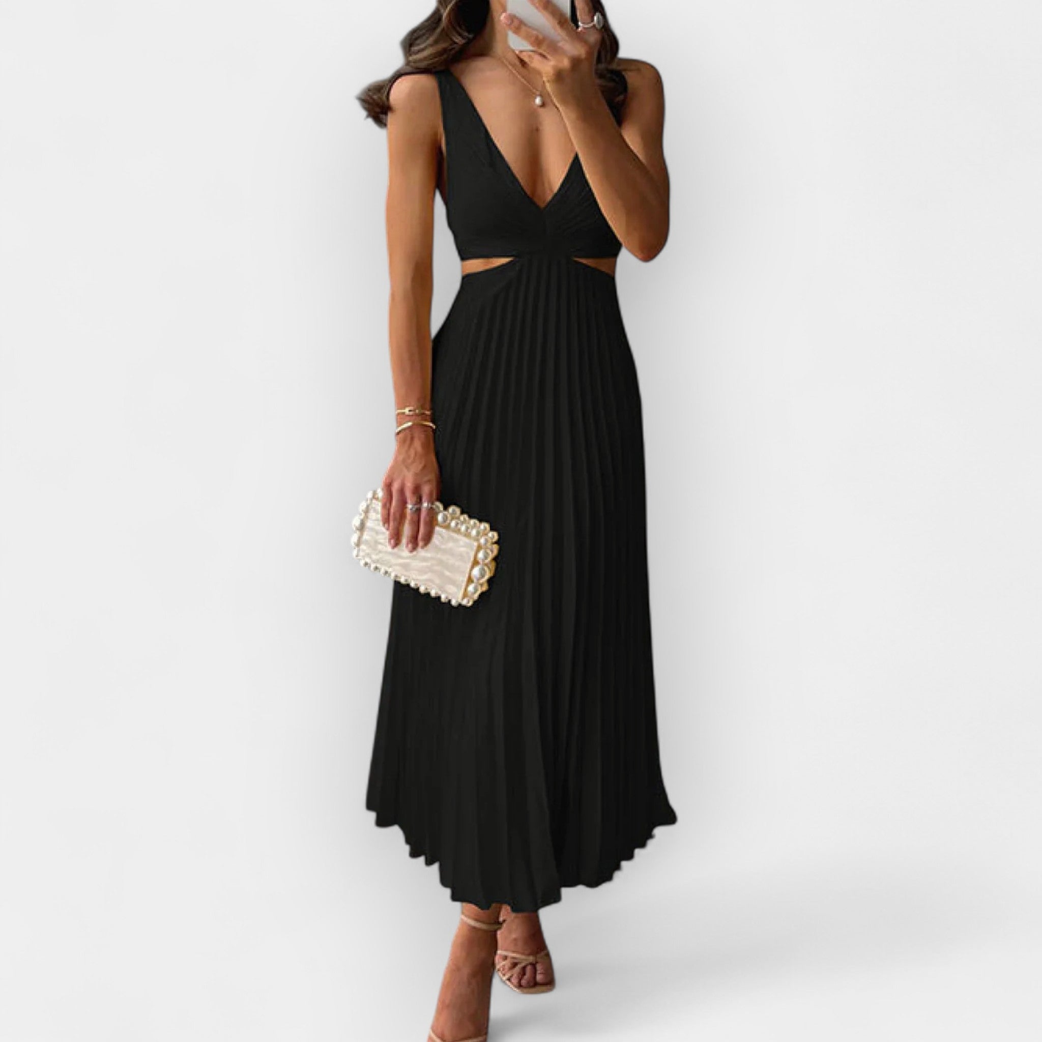 Satiinist midi kleit